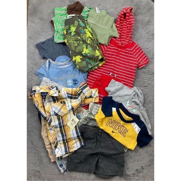 Boys 12-18 months not so mystery summer clothing bundle/lot